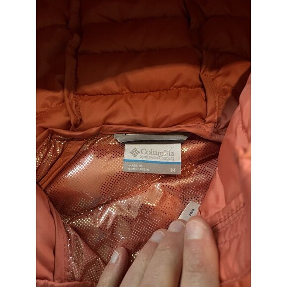 NWT Columbia Powder Lite Mid Jacket Omni-Heat Coral Women’s Size Medium $200 - Picture 6 of 9